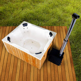 HotTub Badefass mit GFK-Einsatz für 8 Personen | 2×1,7