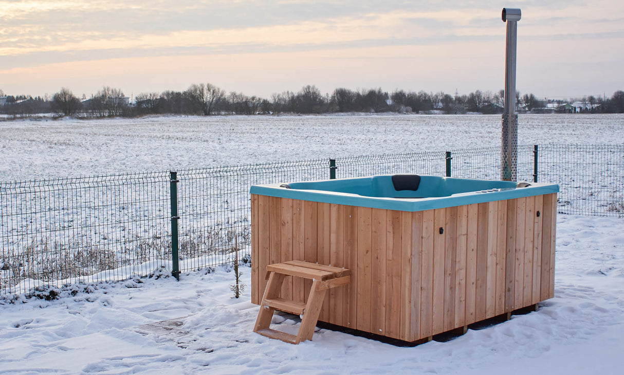 HotTub Badefass mit GFK-Einsatz für 8 Personen | 2×1,7