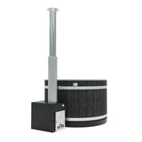 Kirami Annex Family M | Badefassset mit Holzofen | 170 cm / 29 kW