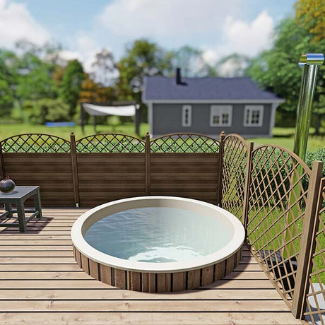 HotTub GFK Einbau-Badefass für 4 Personen | Ø 1.8 m