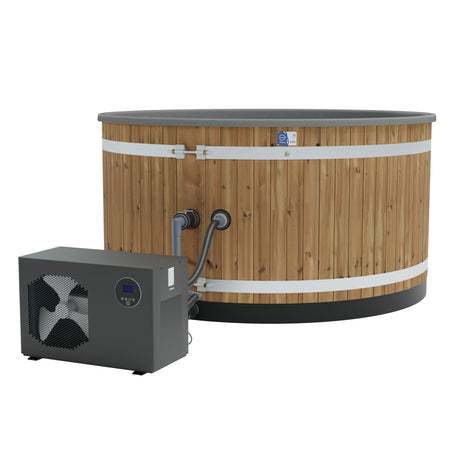 Kirami Family L Dual | Badefassset mit Elektroofen | 200 cm / 5 kW