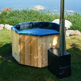 HotTub Badefass mit GFK-Einsatz für 6 Personen | 1.8 × 1.8