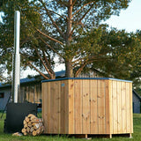 HotTub Badefass mit GFK-Einsatz für 7 Personen | 2×2