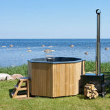 HotTub Badefass mit GFK-Einsatz für 7 Personen | 2×2