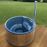 HotTub Badefass mit GFK-Einsatz für 5 Personen integrierter Ofen | Ø 2 Meter